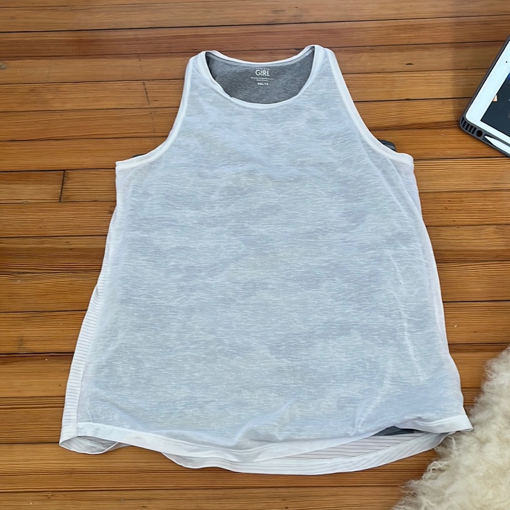 athleta girls size xxl running tank